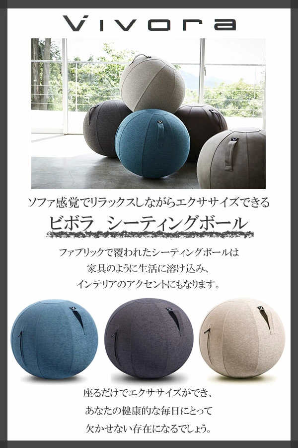 山崎実業 シッティングボール ルノラ シェニール Vivora Sitting Ball