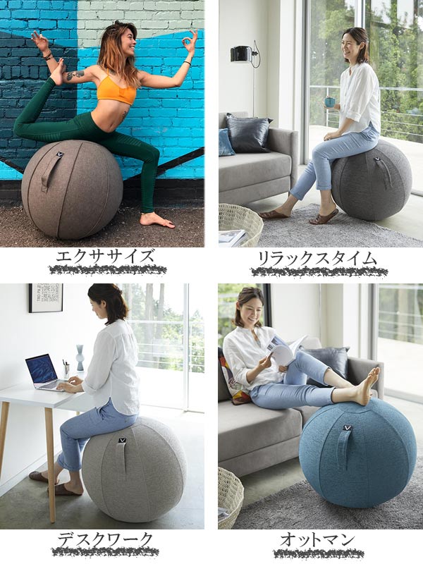 山崎実業 シッティングボール ルノラ シェニール Vivora Sitting Ball