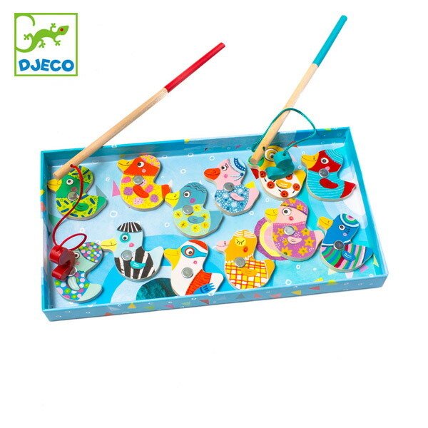 魚釣り おもちゃ フィッシング ダック 子供 マグネット 知育玩具 ジェコ Djeco 子ども 魚釣りゲーム キッズ 磁石 木製 リビングート ヤフー店 通販 Yahoo ショッピング