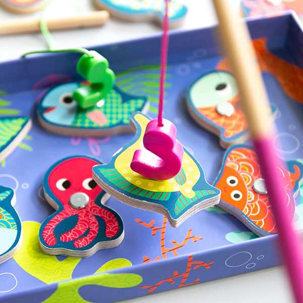 魚釣り おもちゃ カラーフィッシングゲーム 子供 マグネット 知育玩具