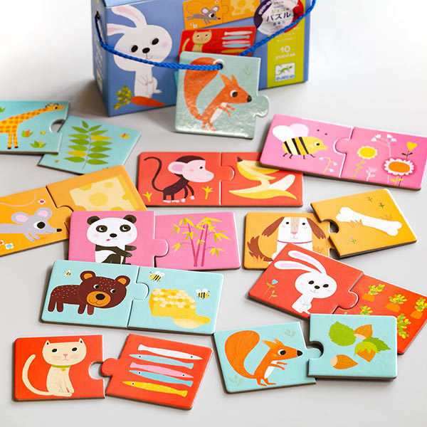 パズル 動物 2ピース 幼児 知育玩具 おもちゃ ジェコ レディ 2歳 子ども オモチャ Djeco インテリアパレットヤフー店 通販 Yahoo ショッピング