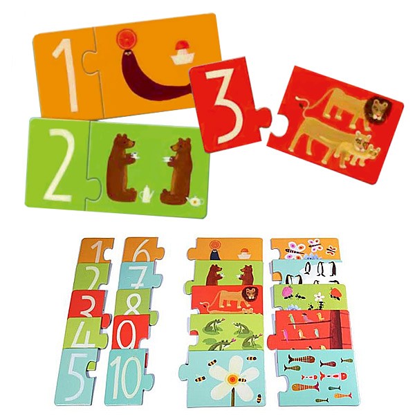 パズル 動物 数字 2ピース 幼児 知育玩具 おもちゃ ジェコ ナンバーズ 3歳 子ども オモチャ ジェコ Djeco お弁当グッズのカラフルボックス 通販 Yahoo ショッピング