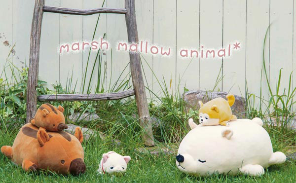 クッション 動物 ボルスター マシュマロアニマル ペンギン ラブ