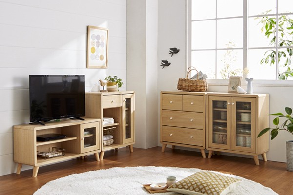 □在庫限り・入荷なし□ キャビネット 本棚 北欧風 シンプルデザイン