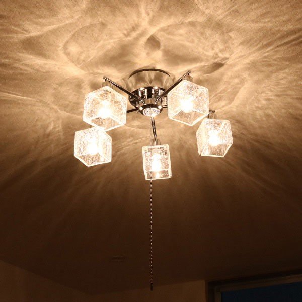 キシマ（KISHIMA） 照明 シーリングトライト 5灯 LED対応 クラック