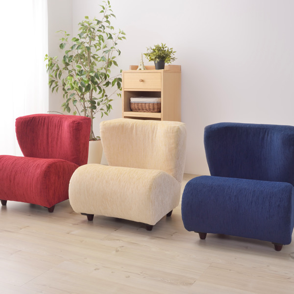 東谷 ソファ 一人掛け 幅53cm 取っ手 持ち運び 脚付き ソファー