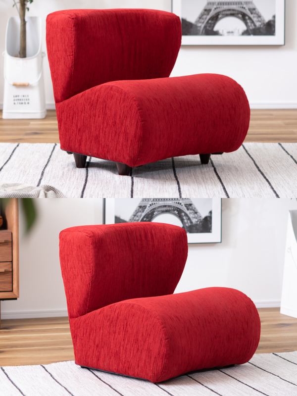 東谷 ソファ 一人掛け 幅53cm 取っ手 持ち運び 脚付き ソファー