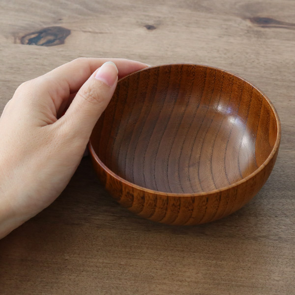 子供おかず椀 子ども用 200ml 木製 漆 茶碗 同色6個セット （ お椀 椀