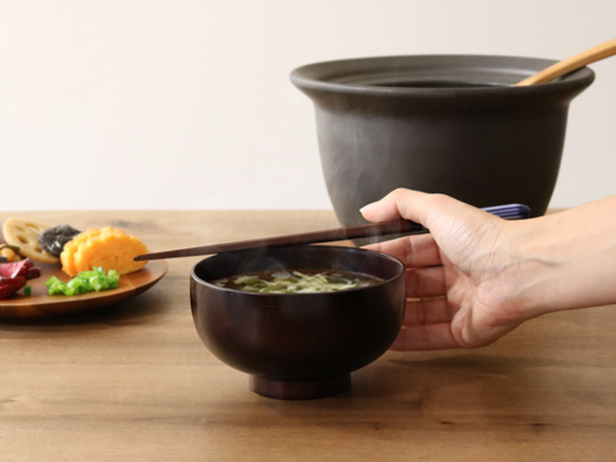 汁椀 木製 380ml 紀州塗 那智 nachi 天然木 食器 日本製 同色6個セット