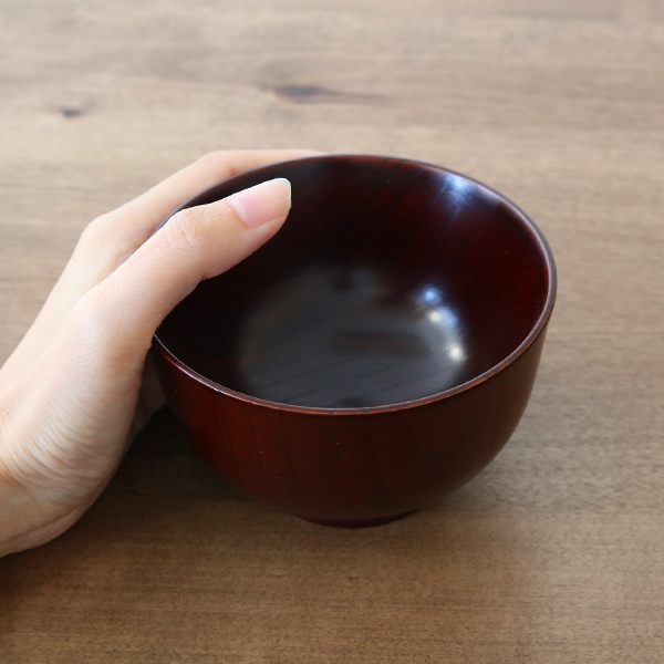 汁椀 木製 280ml 紀州塗 高野 koya 天然木 食器 日本製 同色6個セット