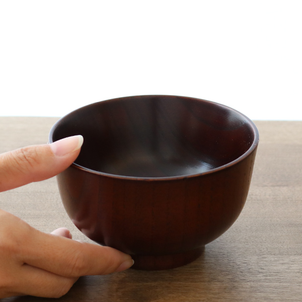 汁椀 木製 280ml 紀州塗 高野 koya 天然木 食器 日本製 同色6個セット