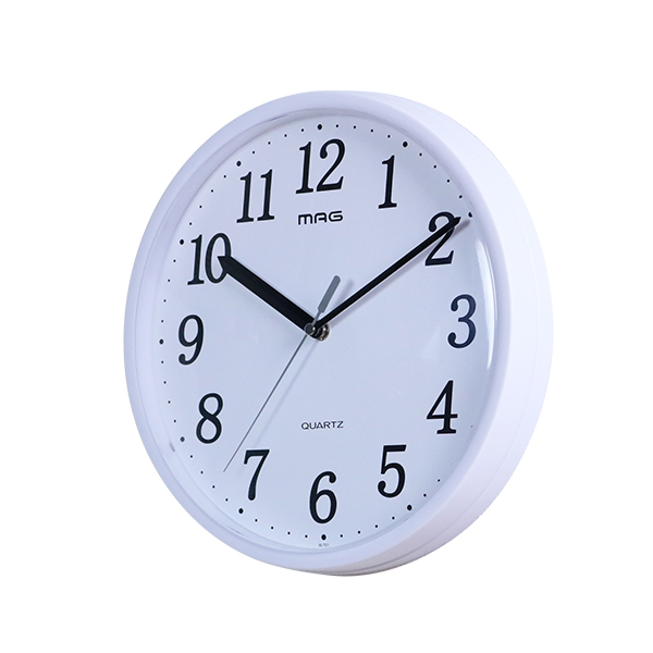 掛け時計 28cm プラスチッタ 落下 割れにくい 防災 減災 （ アナログ