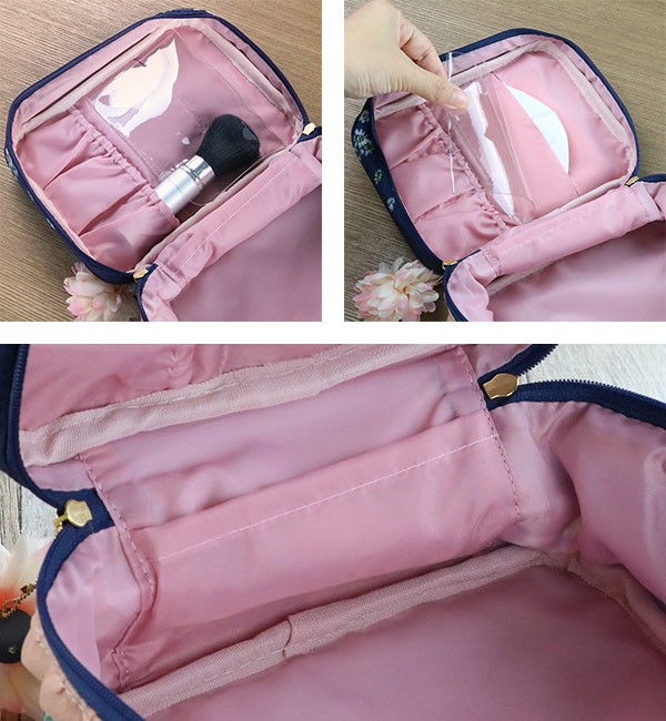 バニティポーチ 花柄 コスメポーチ Margaret 化粧品 収納 ポーチ