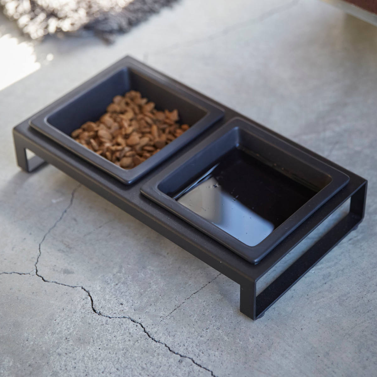 山崎実業 nooks ペットフードボウルスタンドセット ヌークス