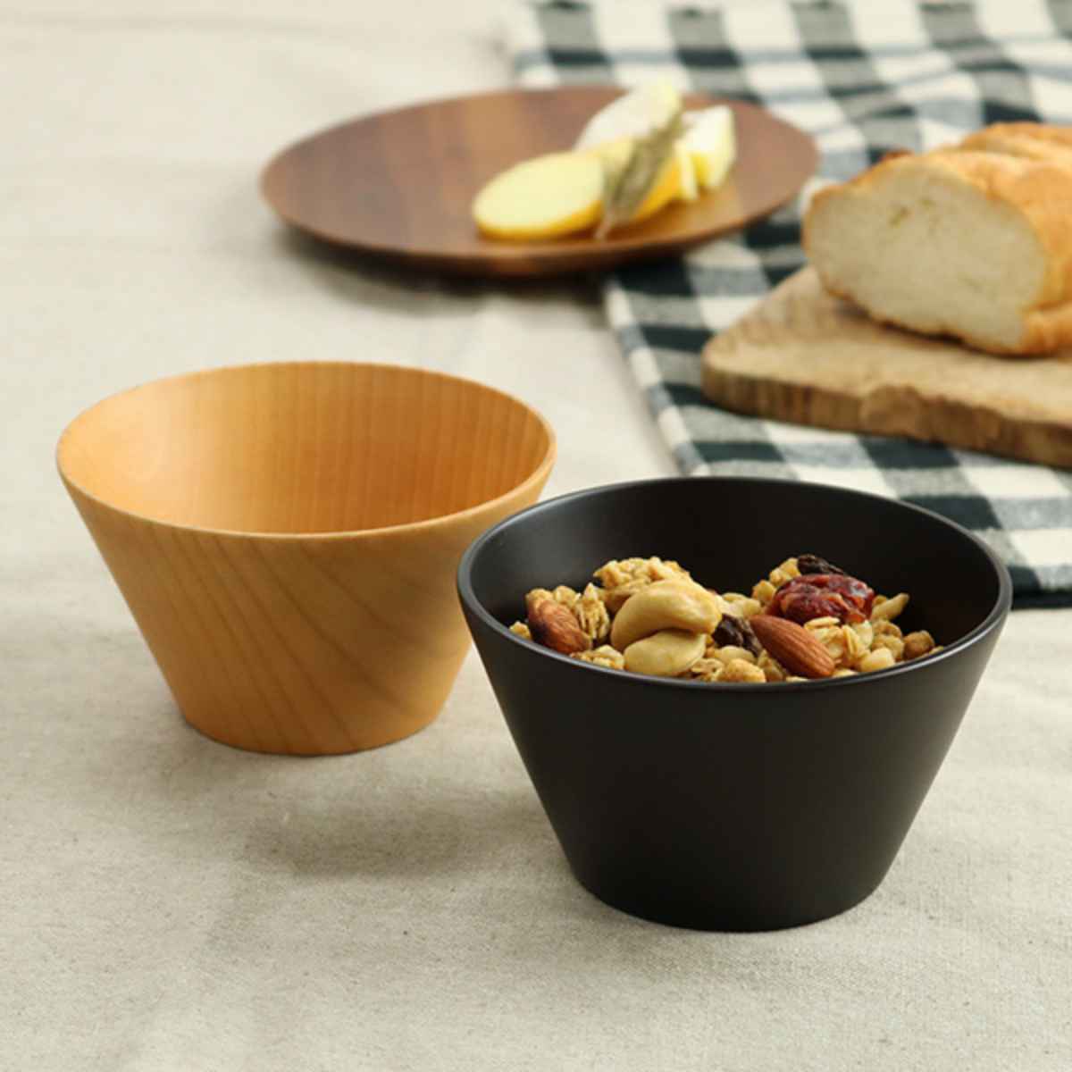 ウッドボウル 木製 330ml M 木目 ボウル 天然木 食器 ナチュラル