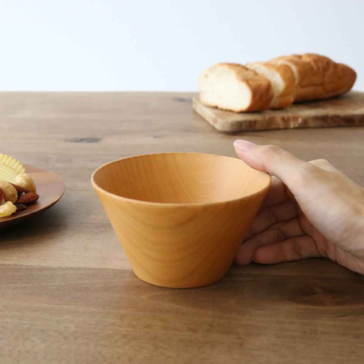 ウッドボウル 木製 330ml M 木目 ボウル 天然木 食器 ナチュラル