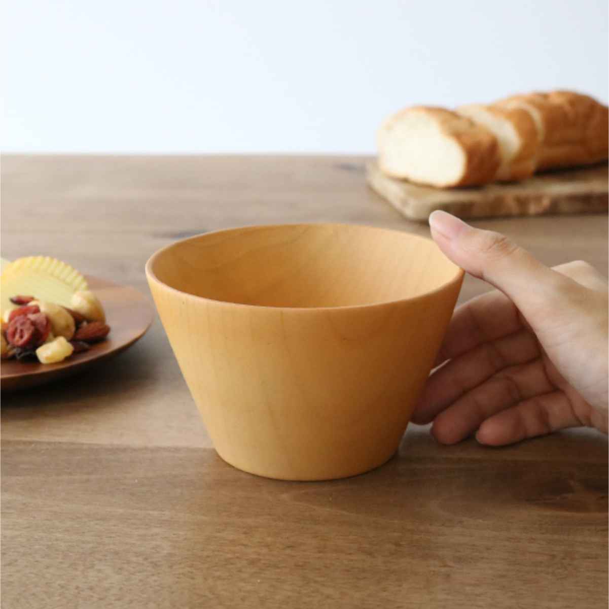 ウッドボウル 木製 440ml L 木目 ボウル 天然木 食器 ナチュラル