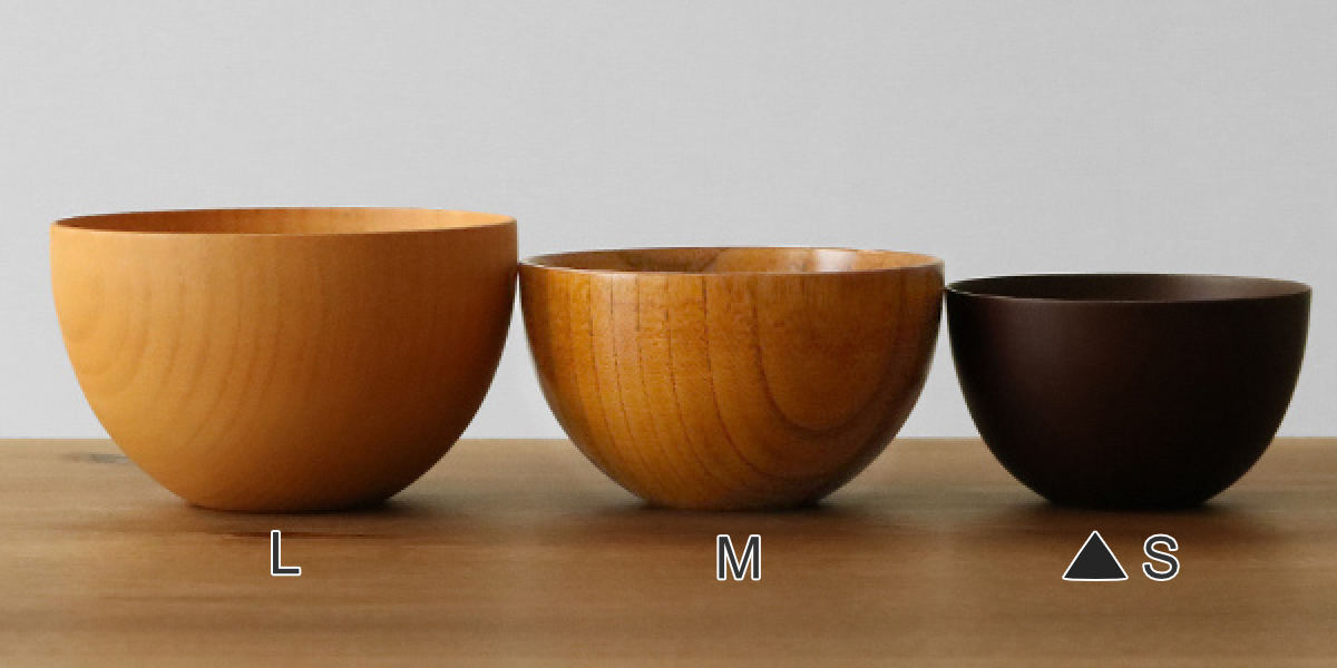 ナチュラルボウル 木製 250ml S 木目 ボウル 漆 天然木 食器 同色6個