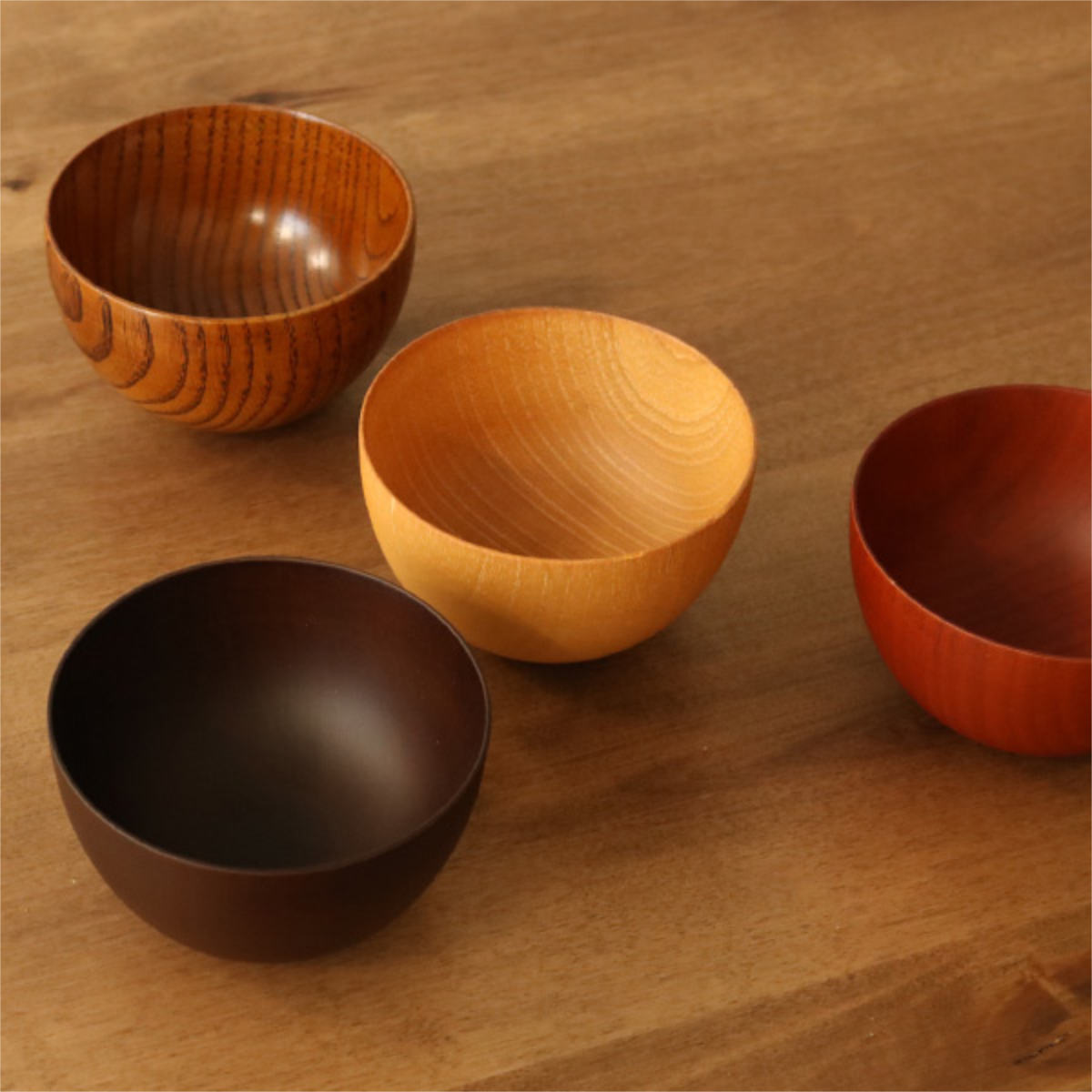 ナチュラルボウル 木製 380ml M 木目 ボウル 漆 天然木 食器