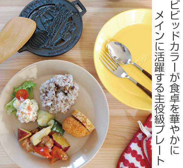 プレート 22cm 箸休め 中皿 陶器 食器 日本製 （ 食洗機対応 お皿 皿