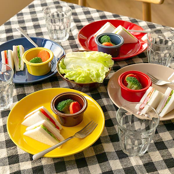 プレート 22cm 箸休め 中皿 陶器 食器 日本製 （ 食洗機対応 お皿 皿