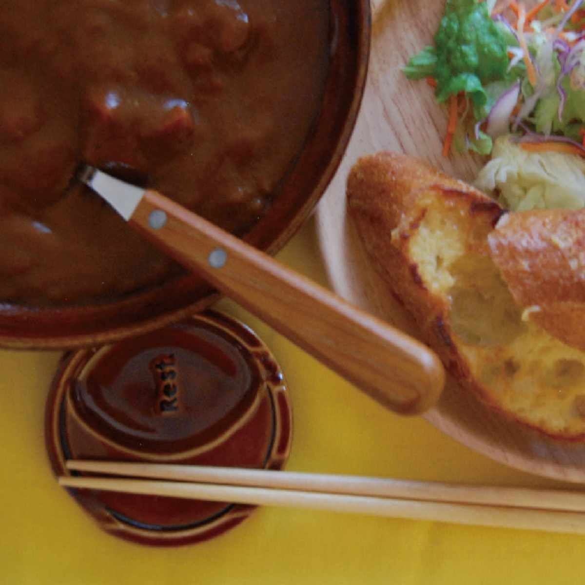 箸置き 小皿 付き おしゃれ ポップカラー はしおき 陶器 食器 日本製
