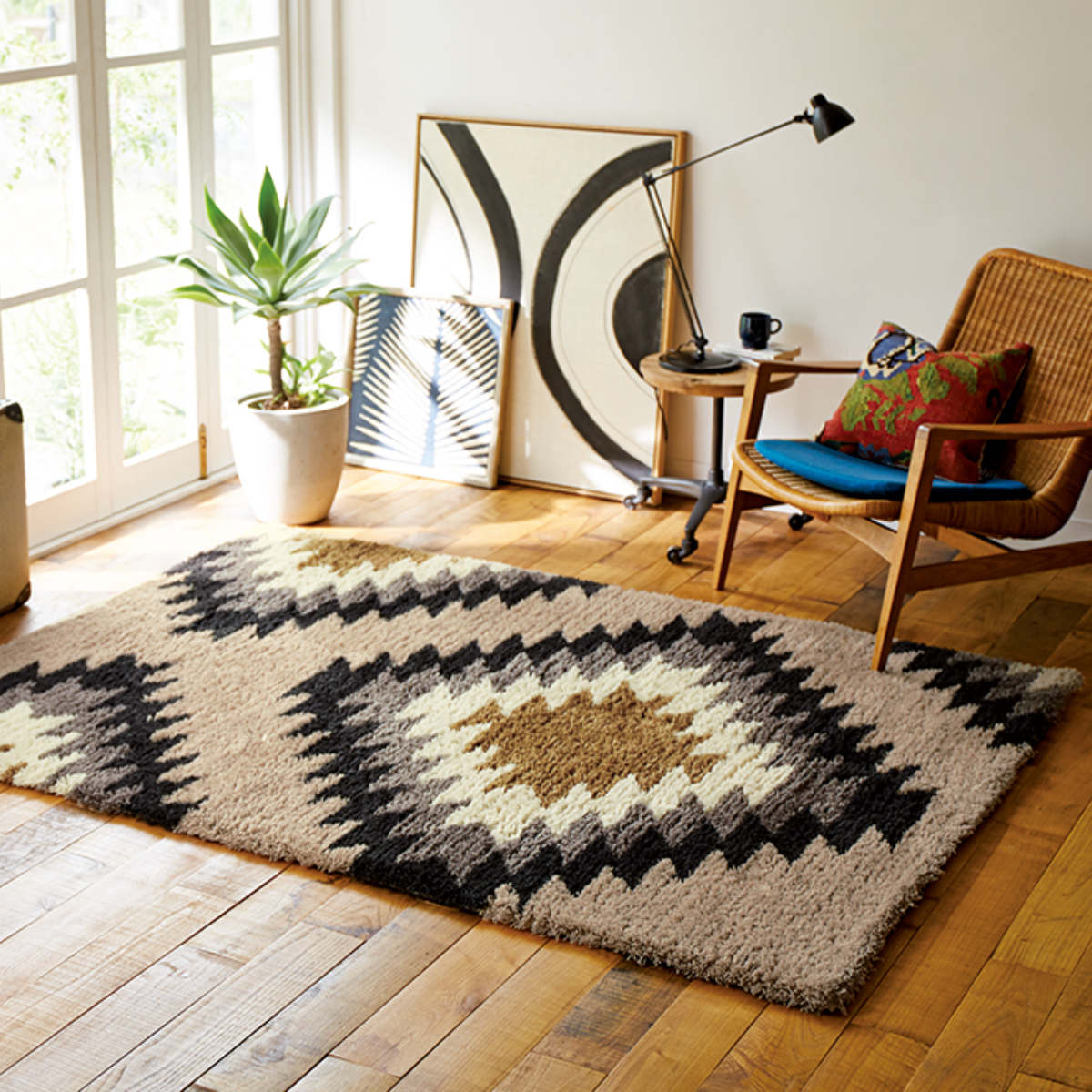 東リ（TOLI） ラグ 約1.5畳 140×200cm 防ダニ 床暖 ホットカーペット