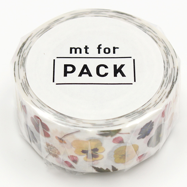 クラフトテープ 粘着テープ mt for PACK 押し花 幅25mm （ ガムテープ