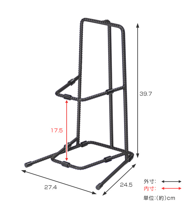 BOW パンラック 2段 オークス スタンド キッチン 収納 フライパン 廃盤品 鍋スタンド 2段 BOW パンラック 鉄筋製 （ 鍋収納 アイアンラック 鍋