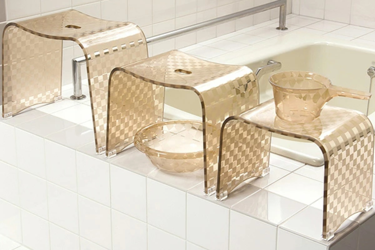 センコー 風呂椅子 風呂イス チェッカーN バスチェア Lサイズ 高さ30cm