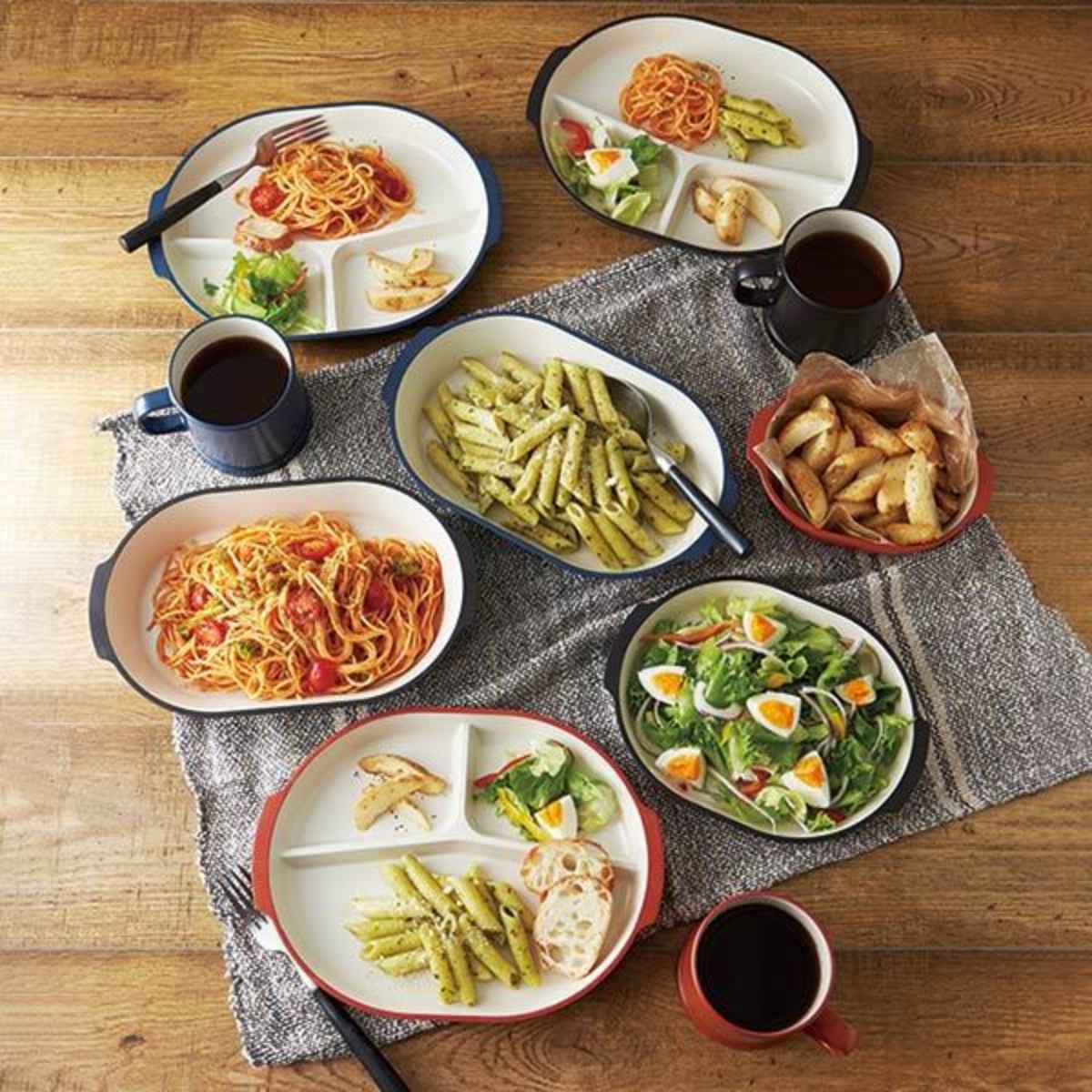 プレート 22cm 皿 オベロ おしゃれ プラスチック 食器 日本製 同色3枚