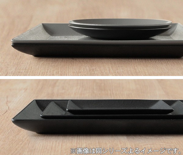 プレート 25cm クラフトアート スクエア 角皿 スレート風 合成