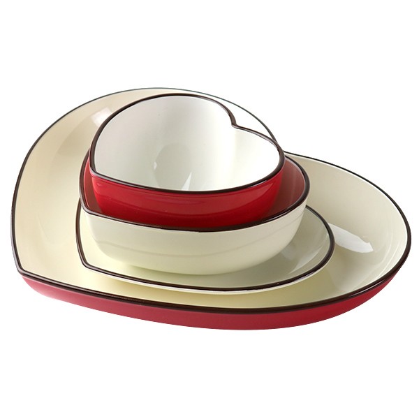 プレート 18cm felice ハート プラスチック 食器 日本製 同色5枚セット