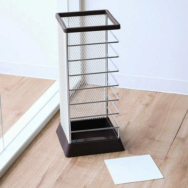 山崎実業 カサタテXチェンジ 角型 （ 4903208061834 傘立て メッシュ