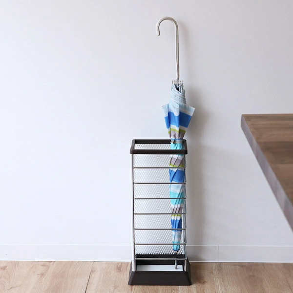 山崎実業 カサタテXチェンジ 角型 （ 4903208061834 傘立て メッシュ