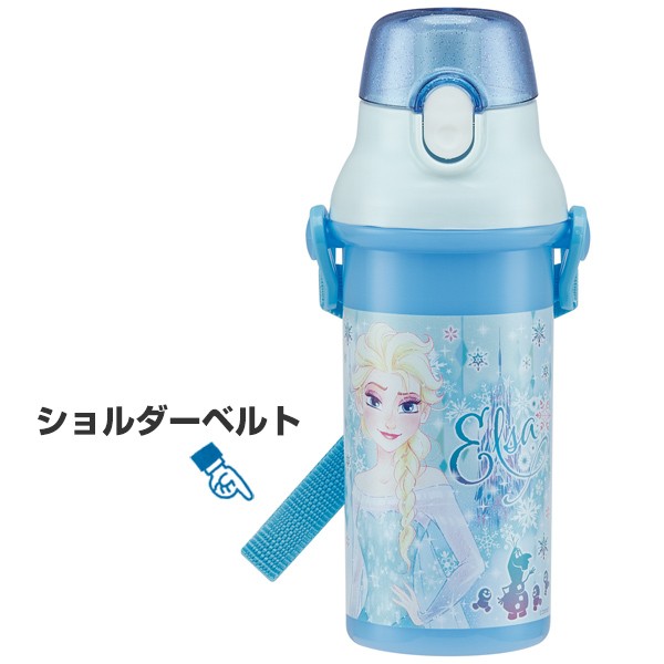Disney（ディズニー） 水筒 エルサ 直飲みプラワンタッチボトル 480ml