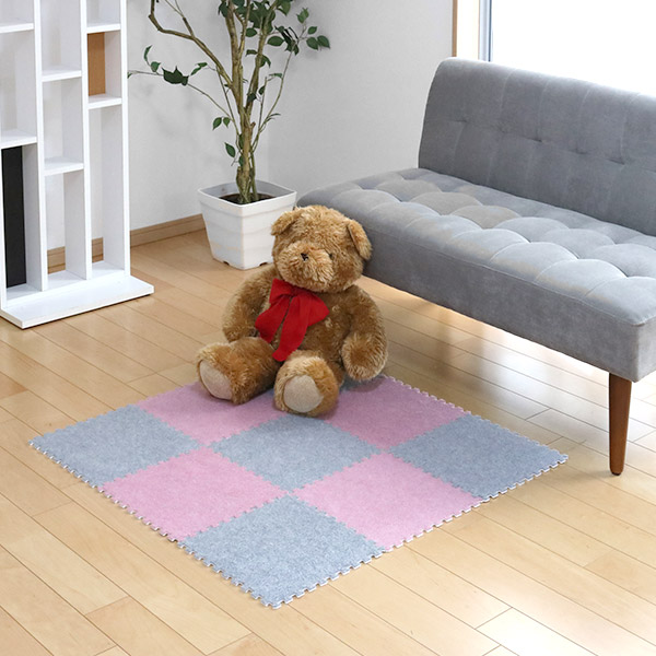 ジョイントマット カーペットマット 9枚入り 30cm 厚さ0.7cm 0.5畳分