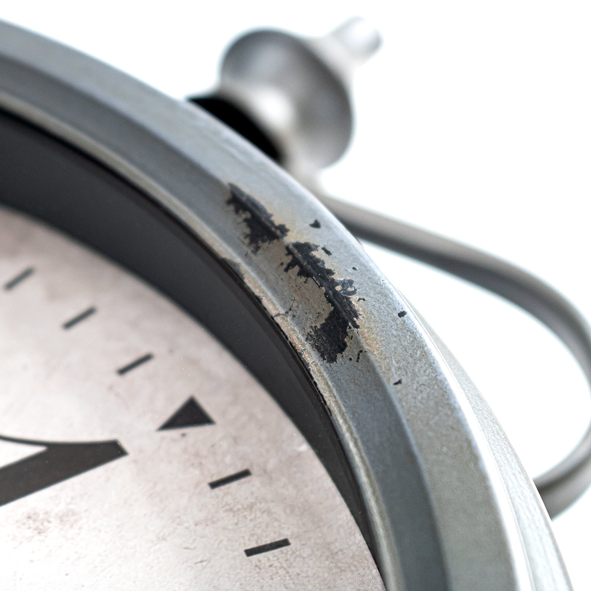 掛け時計 ウォールクロック アンティーク 両面 グレー 幅52cm