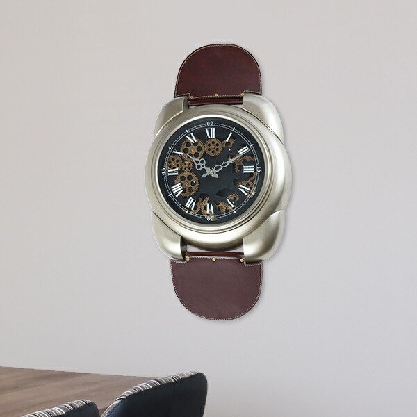 掛け時計 ギアクロック Gear Clock 幅45cm 腕時計デザイン （ 壁掛け