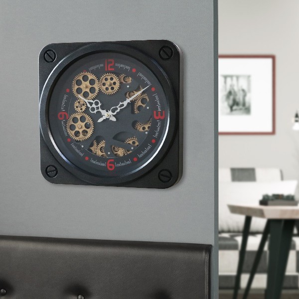 掛け時計 ギアクロック Gear Clock 幅37cm （ 壁掛け時計 時計