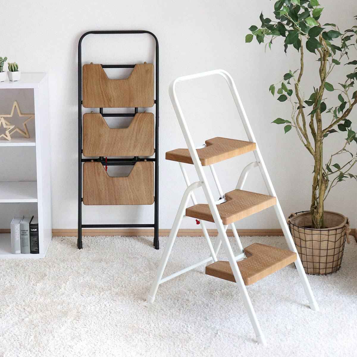 CB JAPAN（シービージャパン） 脚立 3段 折りたたみ おしゃれ 軽量