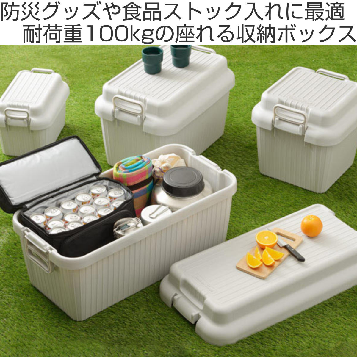 SANKA 収納ボックス 座れる 幅78×奥行39×高さ38cm ベリアスボード L