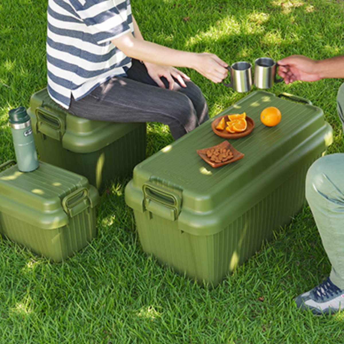 SANKA 収納ボックス 座れる 幅78×奥行39×高さ38cm ベリアスボード L