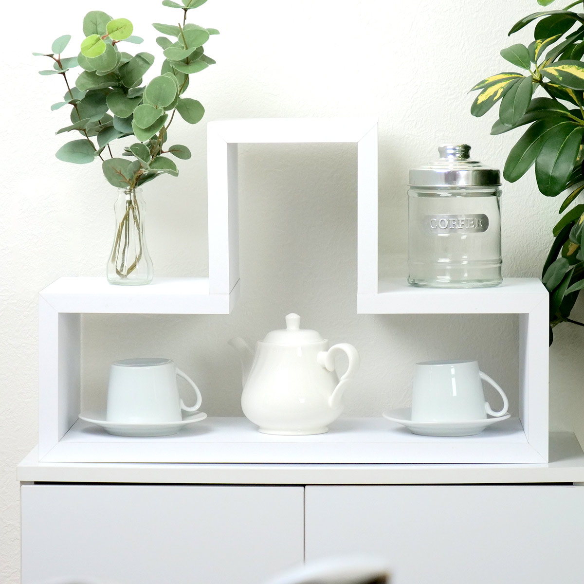 東谷 オープンラック 3個セット パズルラック 凸型 幅54cm （ 多目的