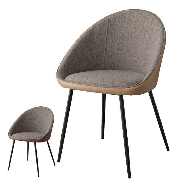 チェア 座面高約46cm 椅子 スチール ソフトレザー （ イス ダイニング