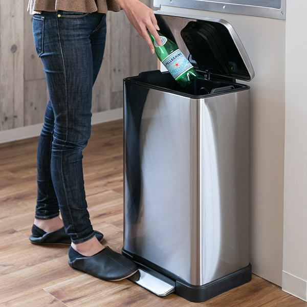 OPUS（オーパス） ゴミ箱 45L JAVA Lase ステンレス ペダル （ ごみ箱