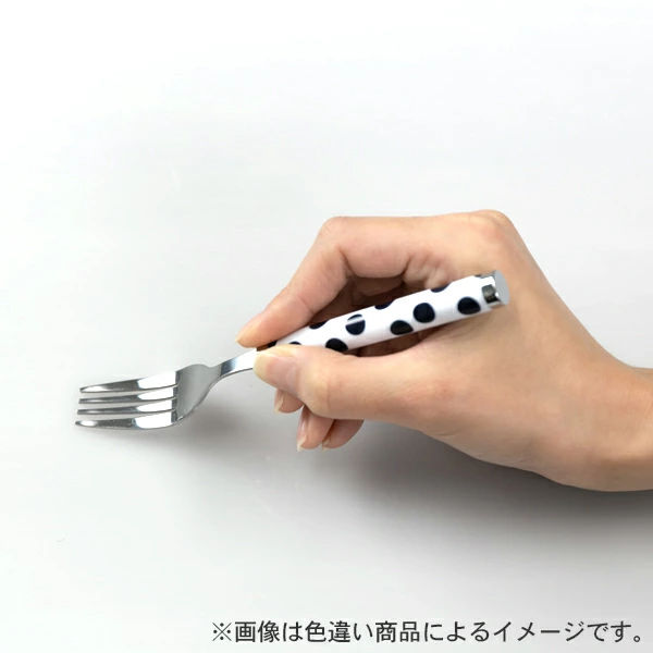 ドット模様 ステンレスカトラリーセット パール金属 スプーン フォーク 大 小 セット 4本入り ステンレス