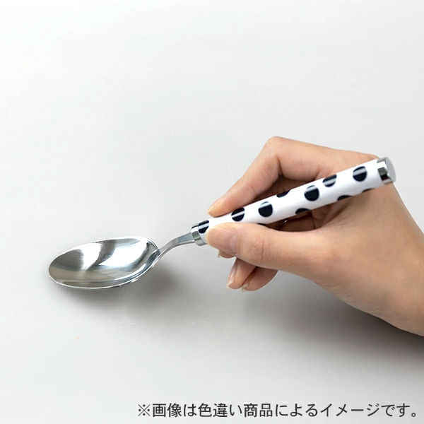 パール金属 スプーン 大 セット 2本入り ステンレス ストライプ 紺