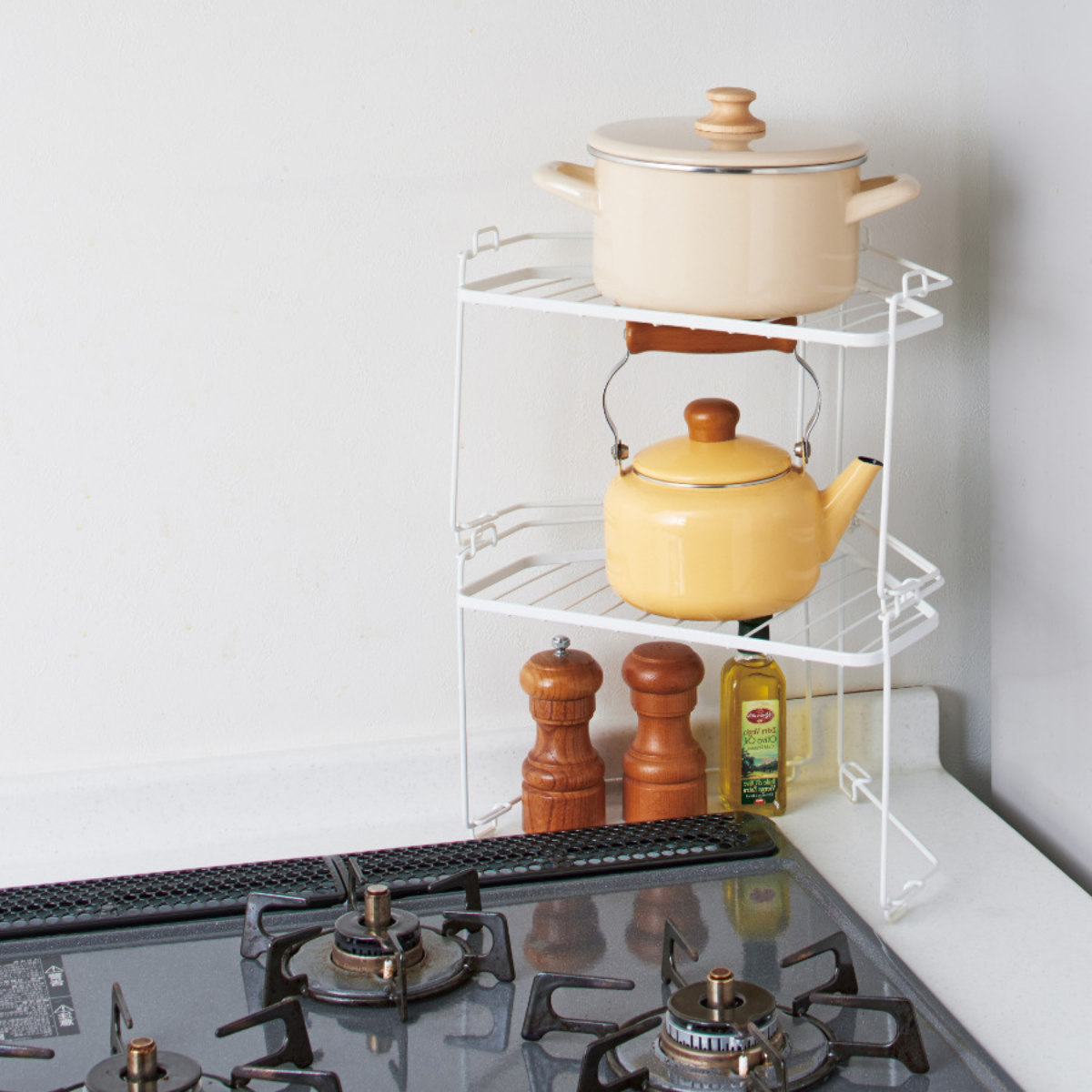 天馬 キッチンコーナーラック ファビエ コーナーラック （ コンロ奥