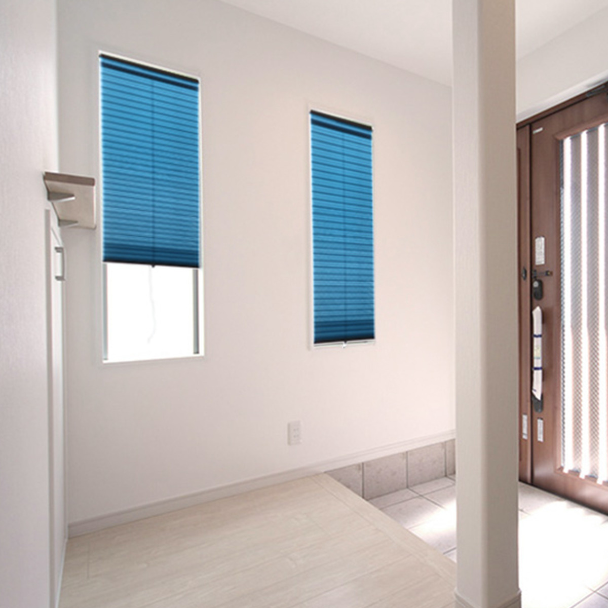 小窓用 スクリーン 断熱 幅35×丈90cm 突っ張り棒なし ハニカムシェード